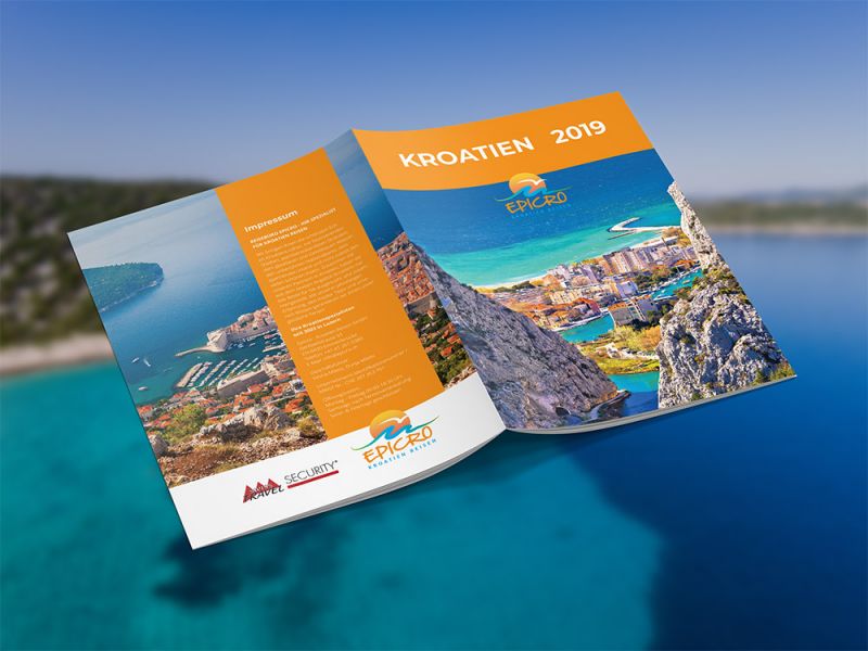 Dizajn brošure Epicro - Kroatien Reisen
